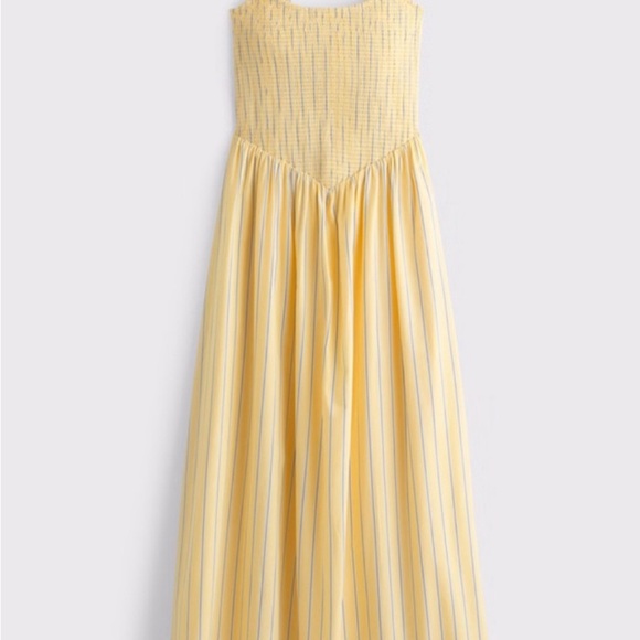 Abercrombie & Fitch Dresses & Skirts - Abercrombie & Fitch Yellow Striped Maxi Dress